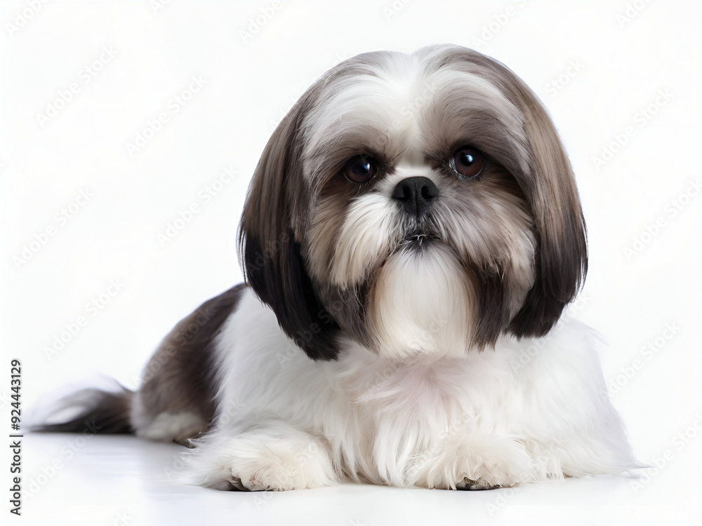 shih tzu puppy on white background , shih tzu dog shih tzu puppy on white background , shih tzu dog