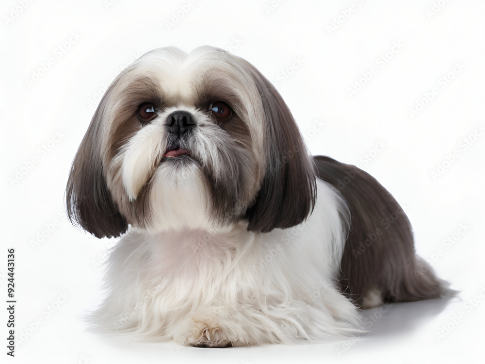 shih tzu puppy on white background , shih tzu dog shih tzu puppy on white background , shih tzu dog
