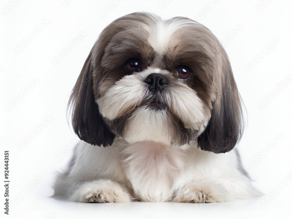 shih tzu puppy on white background , shih tzu dog shih tzu puppy on white background , shih tzu dog