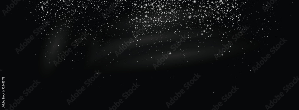 Obraz premium Winter white snowflake overlay illustration