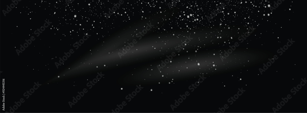 Obraz premium Flying snow flakes winter background