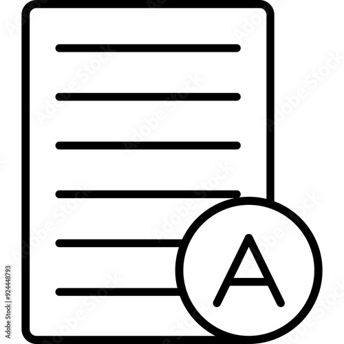 Grades Vector Icon Design