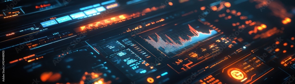 A futuristic investment dashboard where the flow of returns is visualized as glowing veins, ultramodern design A futuristic investment dashboard where the flow of returns is visualized as glowing veins, ultramodern design