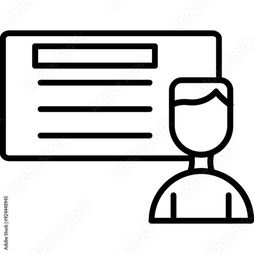 Tutor Vector Icon Design