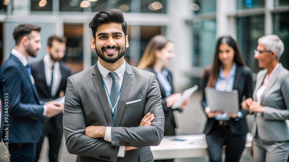 Indian HR professional attending or organizing a recruitment fair or event.
Indian HR professional attending or organizing a recruitment fair or event.