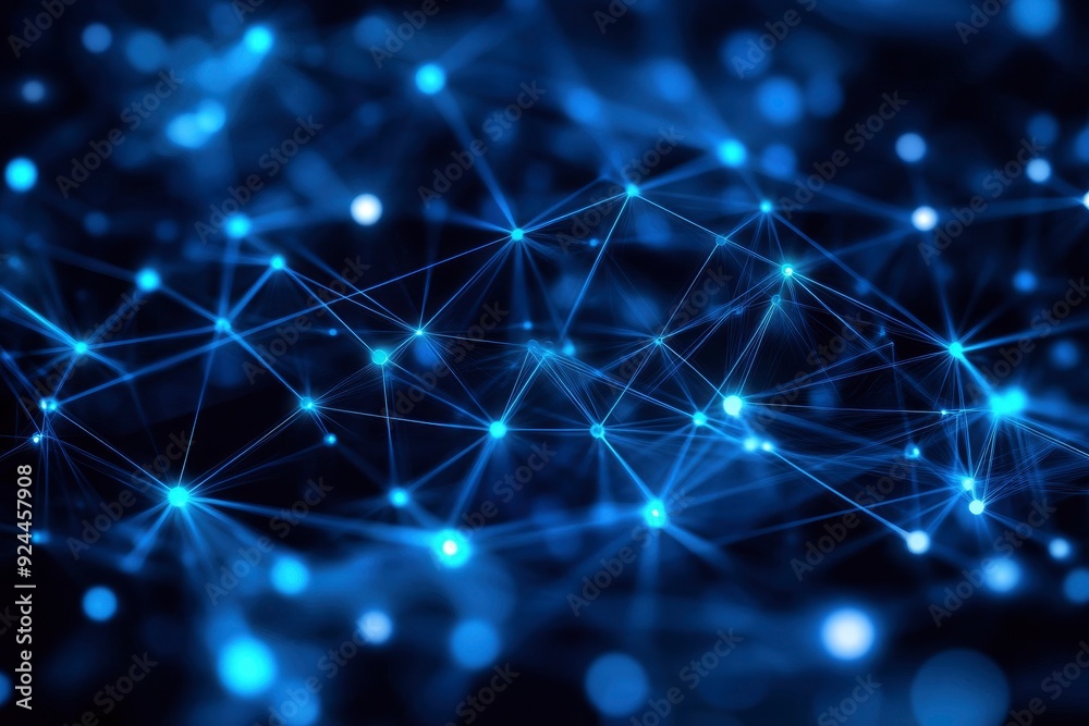 Technology background, Abstract line network with generative ai Technology background, Abstract line network with generative ai