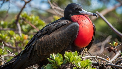 frigatebird image background photo