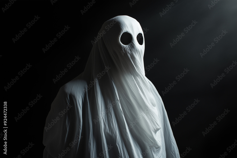 Scary portrait of ghost, Halloween concept Scary portrait of ghost, Halloween concept