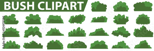 Bush clipart. Isolated on a white background. vector illustration. EPS 10