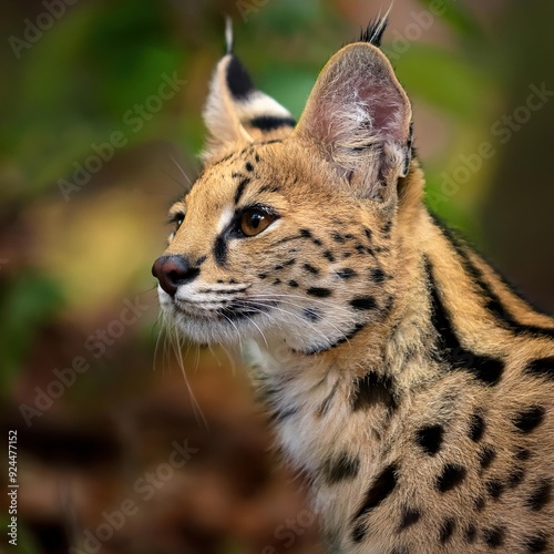 Serval Cat Portrait