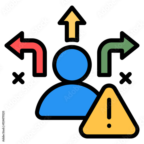 Crisis Management Icon For Design Element
