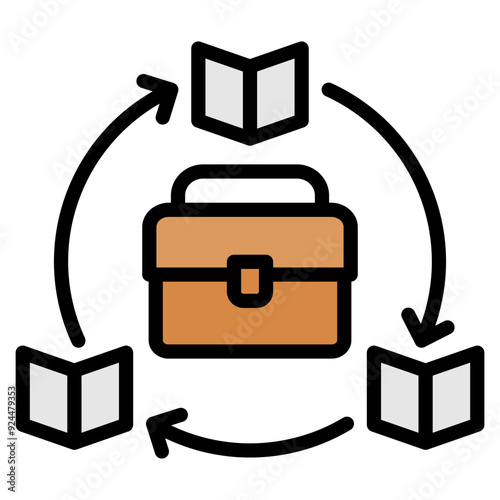 Business Continuity Training Icon For Design Element