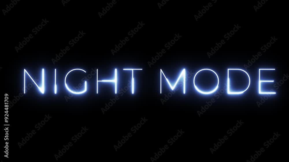 Neon Night Mode Sign Neon Night Mode Sign