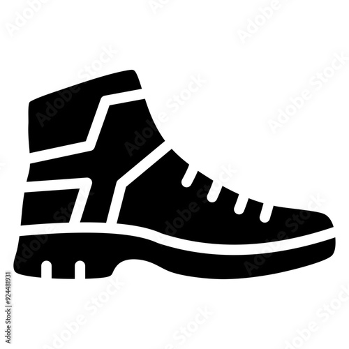 Hiking Boot  Icon Element For Design
