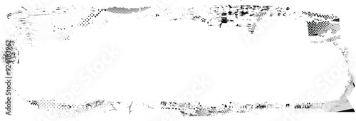 Glitch distorted grange shape . Noise grungy logo . Trendy defect error shapes . Glitched frame .Grunge textured . Distressed effect .Vector shapes