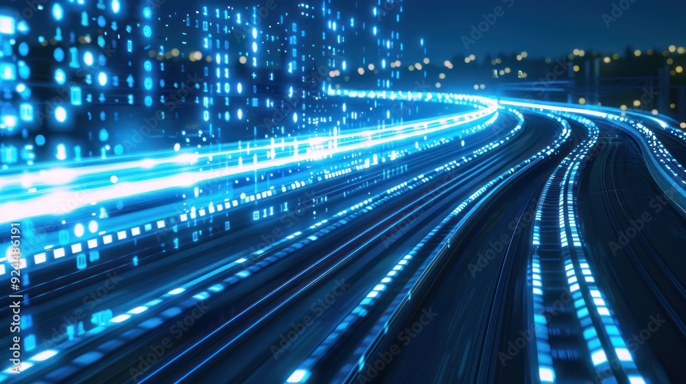 Fototapeta premium Digital Highway