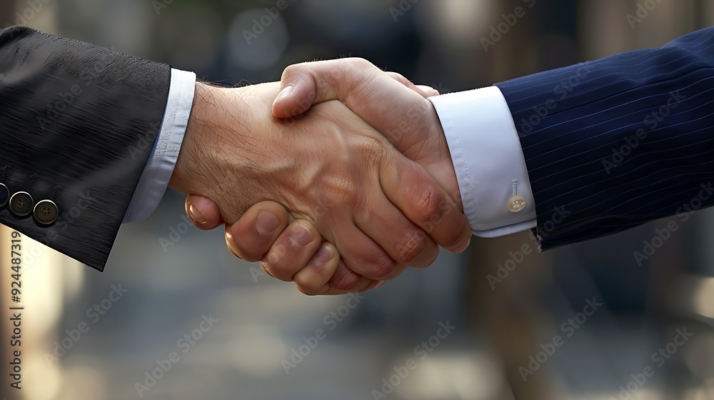 Business men hand shake