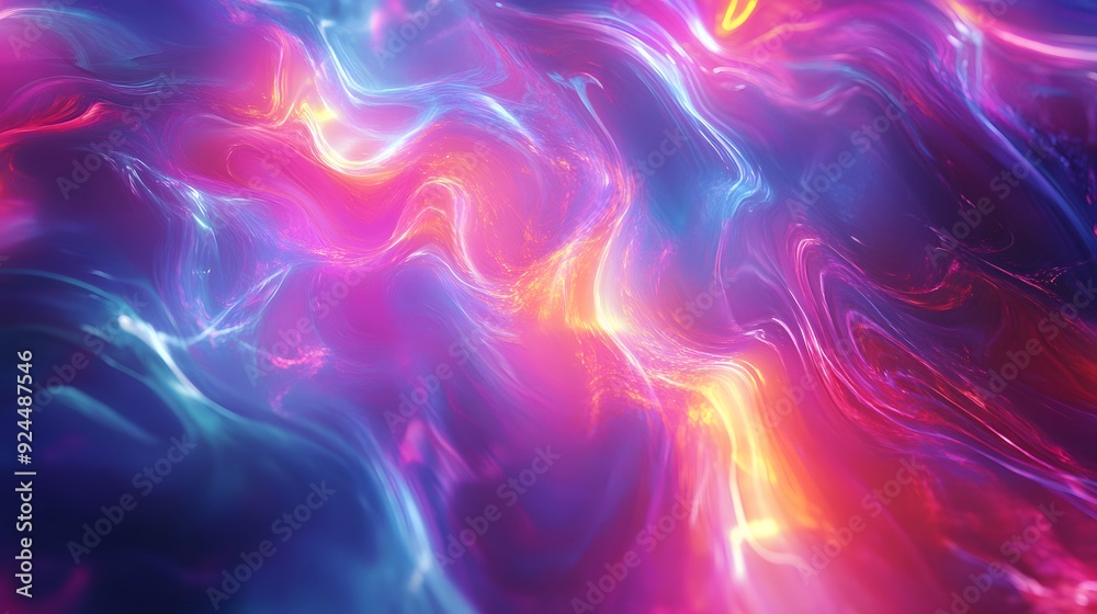 Fototapeta premium 26. A colorful, swirling pattern of light and shadow, creating a dynamic and ethereal atmosphere