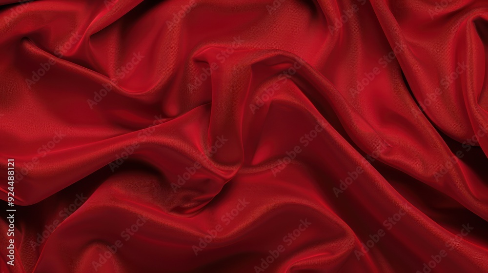 Red Satin Fabric Draped Texture Red Satin Fabric Draped Texture