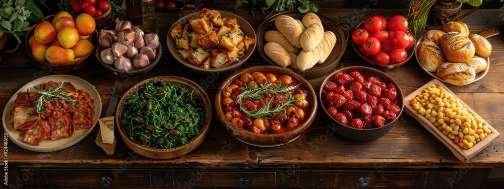 Tuscan Farmhouse Feast: Design a menu for a traditional Tuscan dinner party. Tuscan Farmhouse Feast: Design a menu for a traditional Tuscan dinner party.