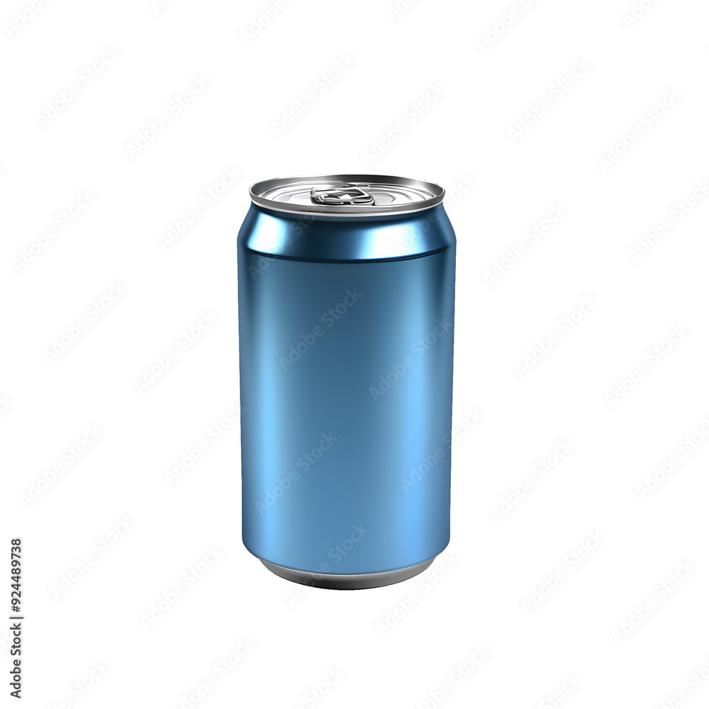 Glossy Metallic Can isolated on transparent background Glossy Metallic Can isolated on transparent background