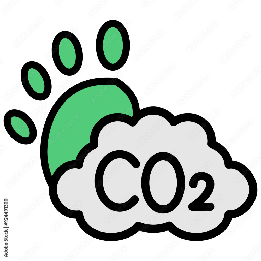 Carbon Footprint lineal multi color, related to ecology and environment theme. Use for modern concept, UI or UX kit, web and app development. Carbon Footprint lineal multi color, related to ecology and environment theme. Use for modern concept, UI or UX kit, web and app development.