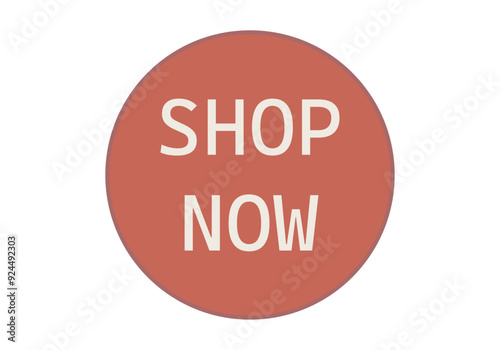 Etiqueta circular roja de en venta ahora