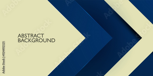 Abstract square theme arrows overlap background with dark blue and bright green shapes pattern for graphics design. Eps10 vector