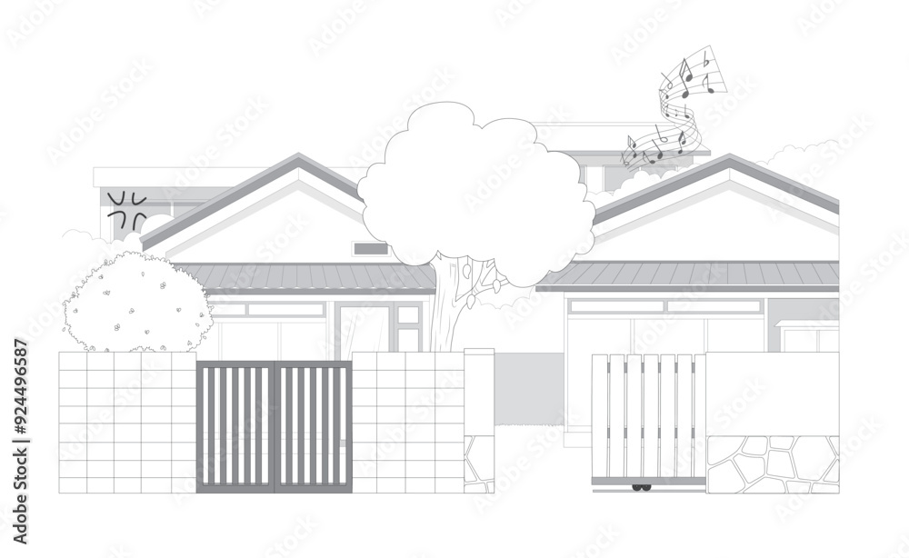 illustrator of a house illustrator of a house