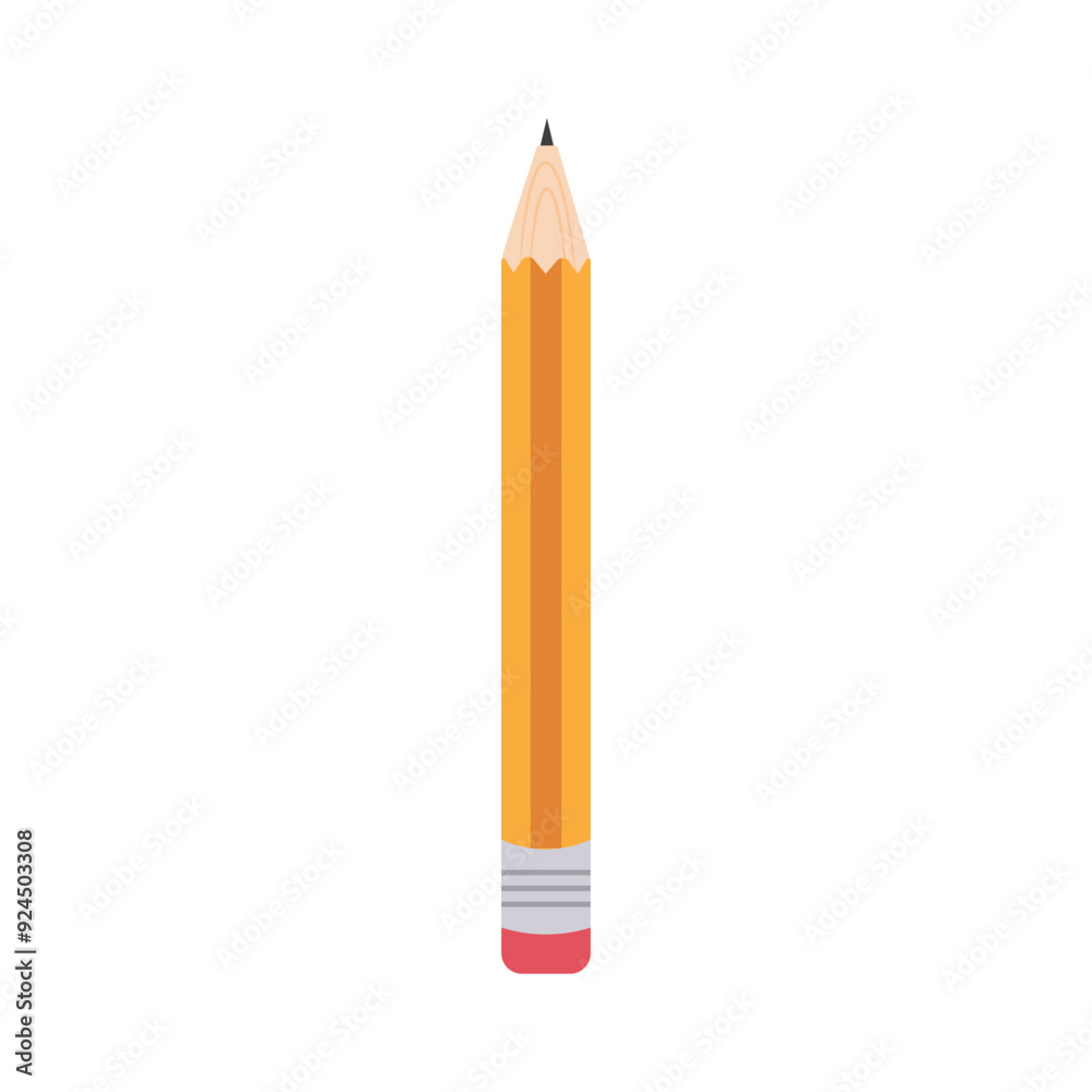 Pencil icon. Classic wooden pencil. Tool for school. Pencil icon. Classic wooden pencil. Tool for school.