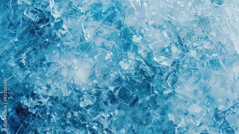 Obraz premium Frozen Texture of Shattered Ice