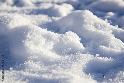 Sparkling snowdrift creating textured winter wonderland background