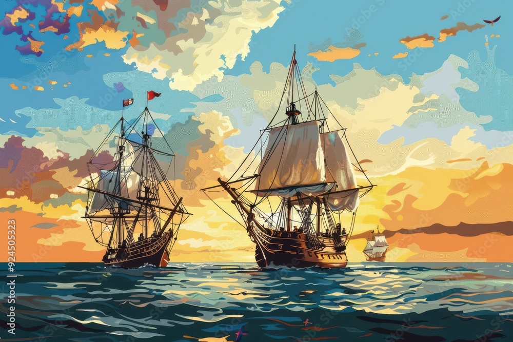 Fototapeta premium Columbus Day