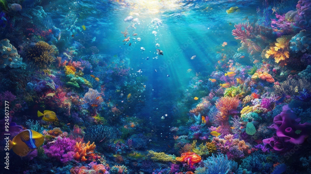 Fototapeta premium Vibrant Underwater World