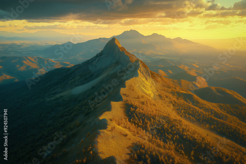 Aerial view of mountains