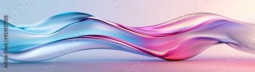 A vibrant 3D background with abstract wave patterns and a dynamic color palette, creating an eye-catching setting with plenty of copy space.