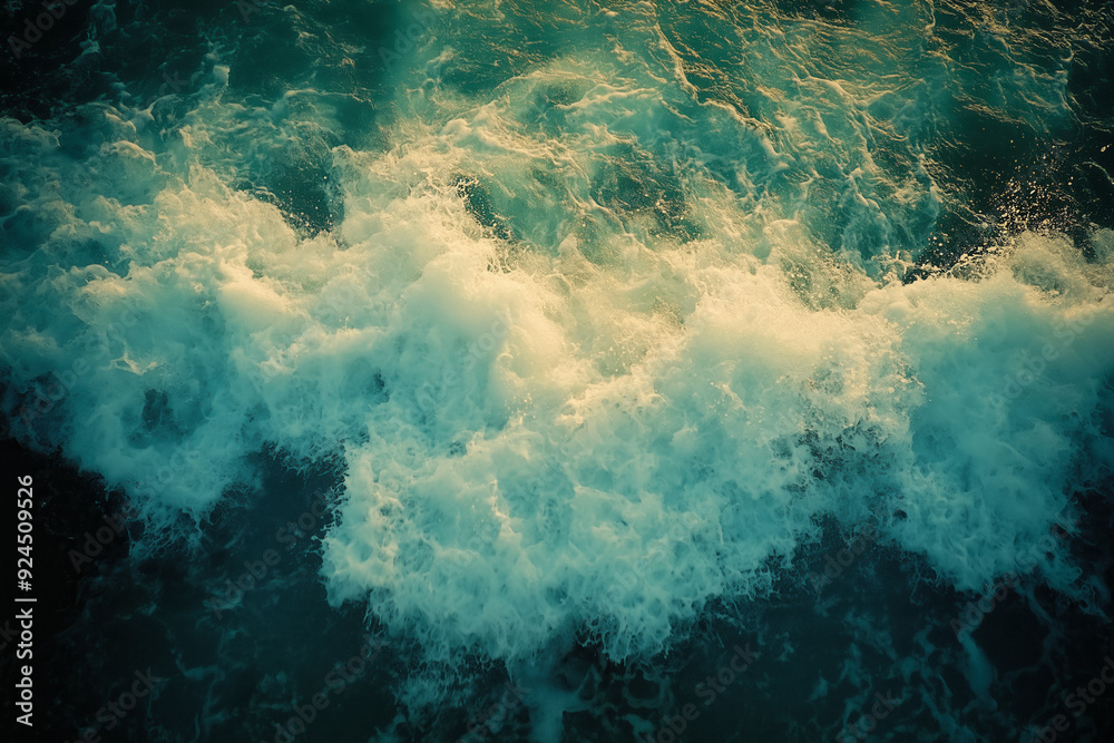 Obraz premium Aerial view of the water