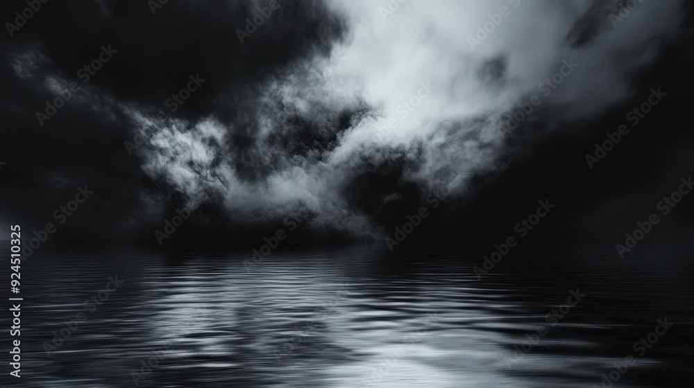 Dark Clouds Reflecting on Water. Dark Clouds Reflecting on Water.
