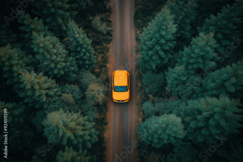 Car aerial view