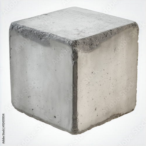 Concrete block isolated