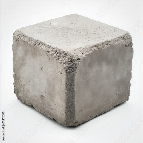 Concrete block isolated