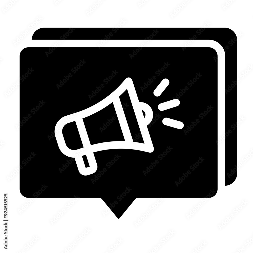 Single Digital Marketing icon in glyph style Single Digital Marketing icon in glyph style