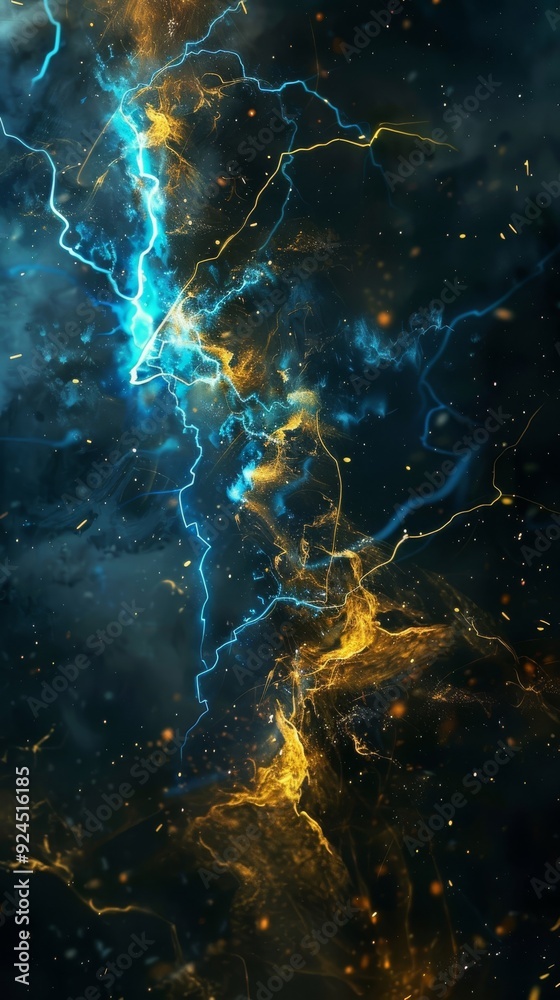 Fototapeta premium 幻想的なイナズマ