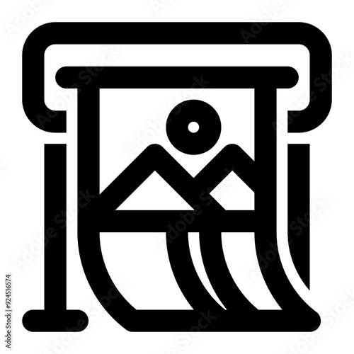 digital printing, printer, printing machine, plotter, image printing, graphic design, visual design outline icon