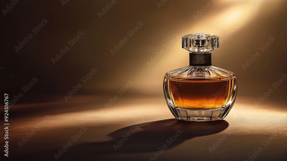 A luxurious perfume product in a studio setting A luxurious perfume product in a studio setting