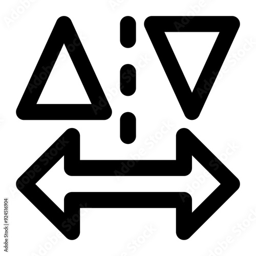 kerning, line spacing, space, margin, width, horizontal, objects, visual design outline icon