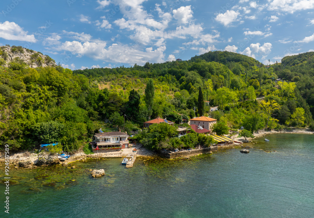 Fototapeta premium Beautiful landscape of Gideros Bay - Cide, Kastamonu, Turkey