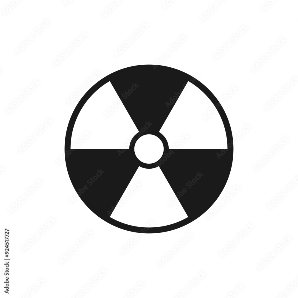 Radiation warning sign