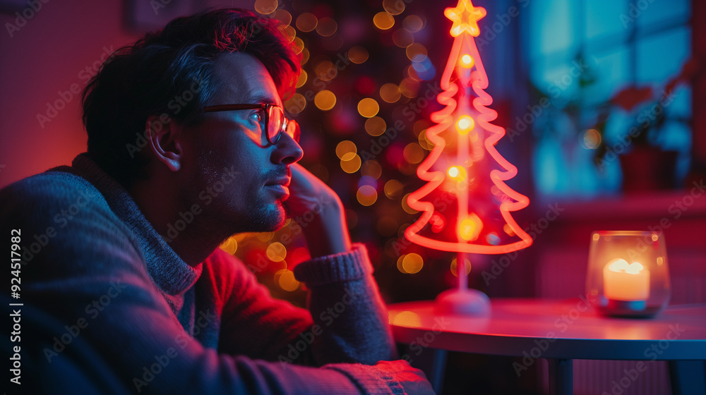 A lonely man with a busy lifestyle spends Christmas alone.