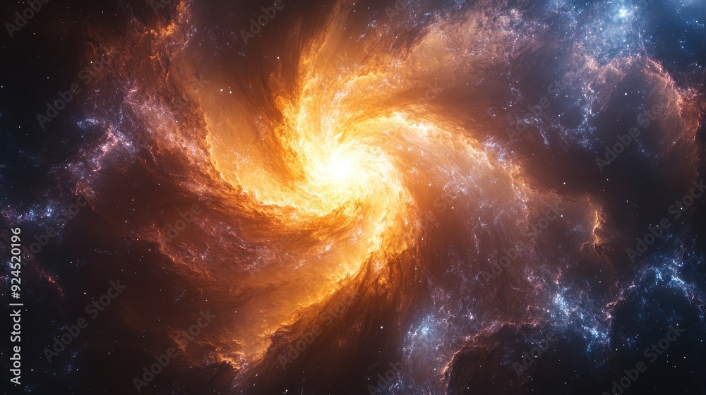 Cosmic Spiral Galaxy. Cosmic Spiral Galaxy.